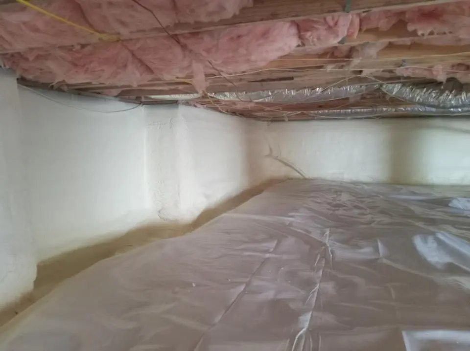 Crawl space encapsulation with closed-cell spray foam for Attic Insulation in Ulysses